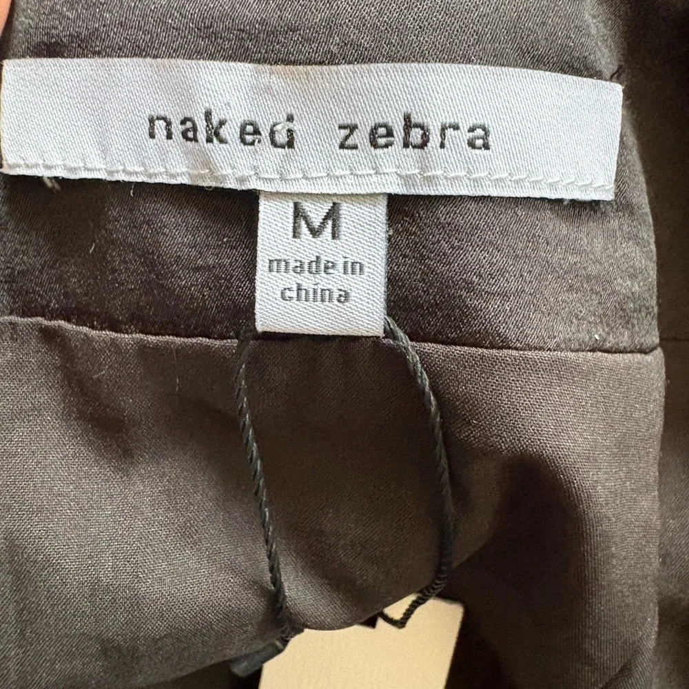 Naked Zebra women’s tie on the side and a draped, layered look black mini skirt - Picture 8 of 9